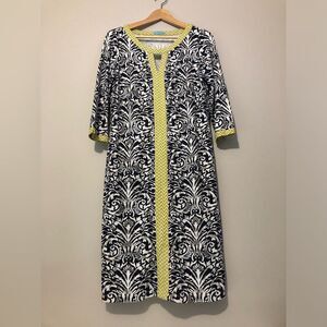 J McLaughlin Ayala Dress Catalina Cloth Women’s Medium 3/4 Length Midi Sheath